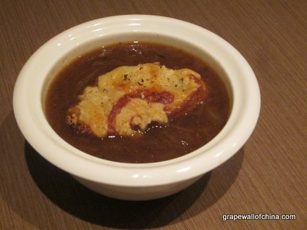 Given the weather, the French onion soup proved to be a popular starter with the judges.