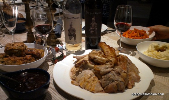 Christmas dinner and Chinese wine pairing