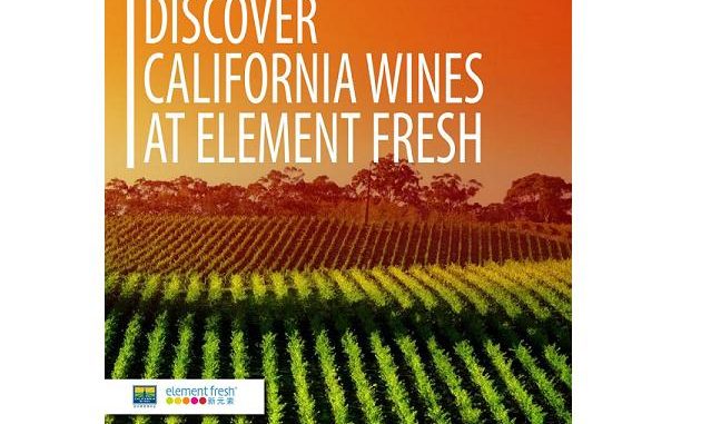 Element Fresh California wine promotion image