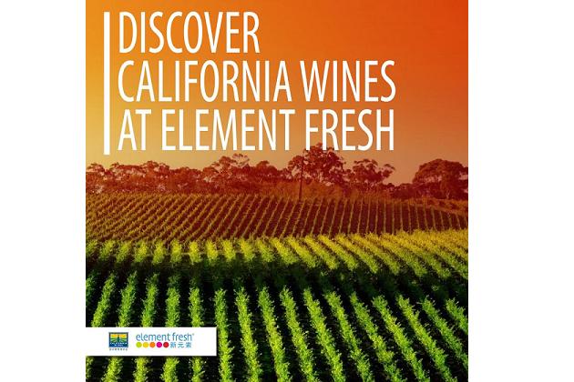 Element Fresh California wine promotion image