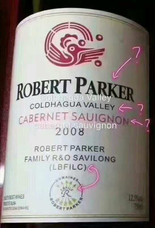 robert parker wine label funny
